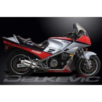 Delkevic Auspuffanlage Oval Edelstahl 225mm ohne EG-BE - FJ1100 (1984-1985)