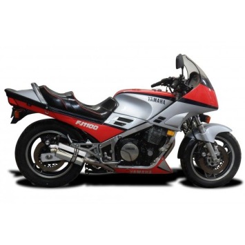 Delkevic Auspuffanlage Oval Edelstahl 225mm ohne EG-BE - FJ1100 (1984-1985)