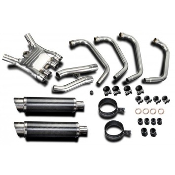 Delkevic volledig systeem Round Carbon 350mm zonder e-keur - FJ1100 (1984-1985)