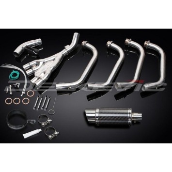 Delkevic volledig systeem Round Carbon 200mm zonder e-keur - XJ600 (1992-2004)