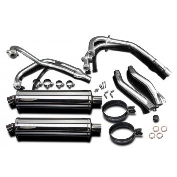 Delkevic volledig systeem Oval RVS 450mm zonder e-keur - XJ600 DIVERSION (1992-2004)