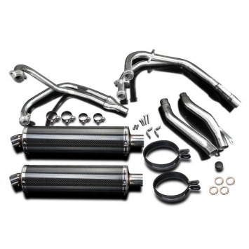 Delkevic volledig systeem Oval Carbon 450mm zonder e-keur - XJ600 DIVERSION (1992-2004)