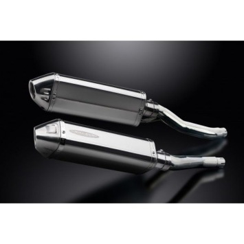 Delkevic slip-on kit Tri-Oval RVS 320mm zonder e-keur - XJ600S/N DIVERSION (1992-2004)