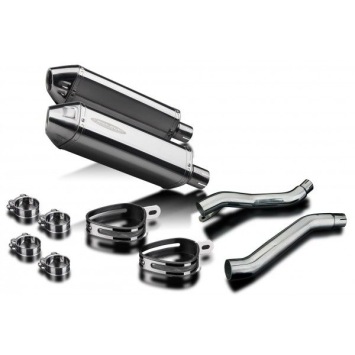 Delkevic slip-on kit Tri-Oval RVS 320mm zonder e-keur - XJ600S/N DIVERSION (1992-2004)