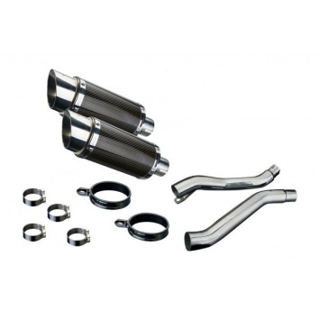 Delkevic slip-on kit Round Carbon 200mm zonder e-keur - XJ600S/N DIVERSION (1992-2004)