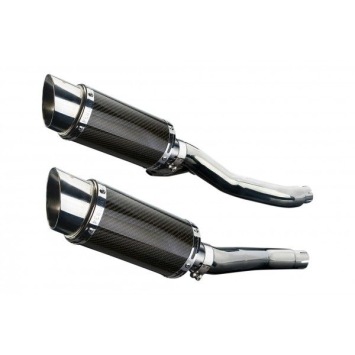 Delkevic slip-on kit Round Carbon 200mm zonder e-keur - XJ600S/N DIVERSION (1992-2004)