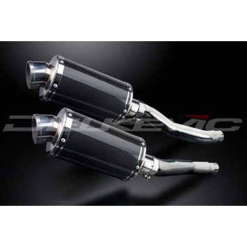 Delkevic slip-on kit Oval Carbon 225mm zonder e-keur - XJ600S/N DIVERSION (1992-2004)