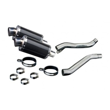 Delkevic slip-on kit Oval Carbon 225mm zonder e-keur - XJ600S/N DIVERSION (1992-2004)