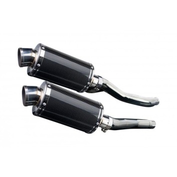 Delkevic slip-on kit Oval Carbon 225mm zonder e-keur - XJ600S/N DIVERSION (1992-2004)