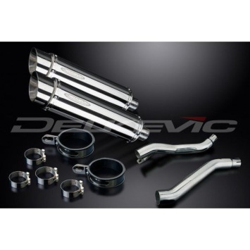Delkevic slip-on kit Round RVS 350mm zonder e-keur - XJ600S/N DIVERSION (1992-2004)
