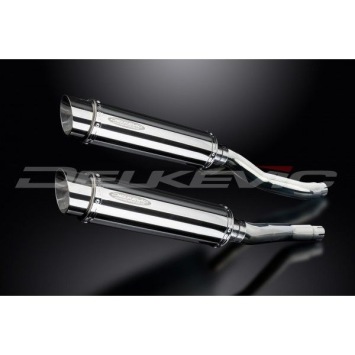 Delkevic slip-on kit Round RVS 350mm zonder e-keur - XJ600S/N DIVERSION (1992-2004)