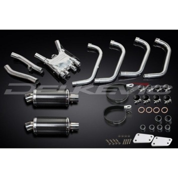 Delkevic volledig systeem Oval Carbon 225mm zonder e-keur - XJR1300/SP (1998-2006)