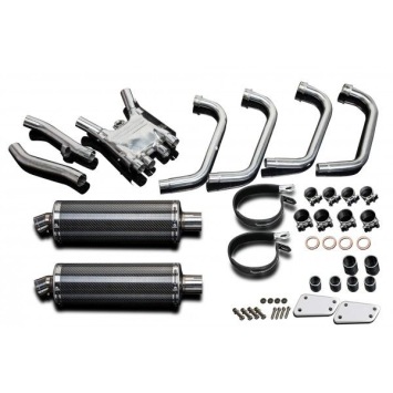 Delkevic volledig systeem Oval Carbon 350mm zonder e-keur - XJR1300/SP (1998-2006)