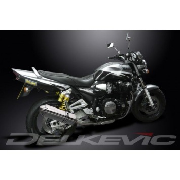 Delkevic volledig systeem Tri-Oval RVS 320mm zonder e-keur - XJR1300/SP (1998-2006)
