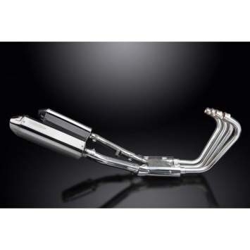 Delkevic volledig systeem Tri-Oval RVS 320mm zonder e-keur - XJR1300/SP (1998-2006)