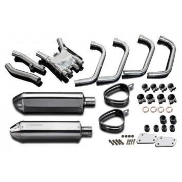 Delkevic volledig systeem Tri-Oval RVS 320mm zonder e-keur - XJR1300/SP (1998-2006)