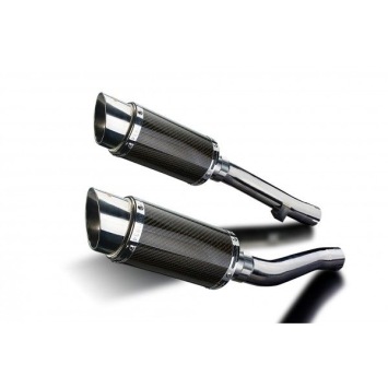 Delkevic slip-on kit Round Carbon 200mm zonder e-keur - XJR1300/SP (1998-2007)