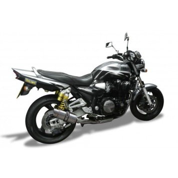 Delkevic slip-on kit Round RVS 200mm zonder e-keur - XJR1300/SP (1998-2007)