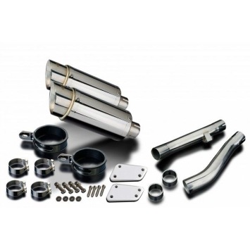 Delkevic slip-on kit Round RVS 200mm zonder e-keur - XJR1300/SP (1998-2007)