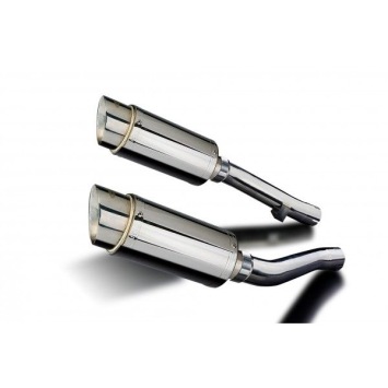 Delkevic slip-on kit Round RVS 200mm zonder e-keur - XJR1300/SP (1998-2007)