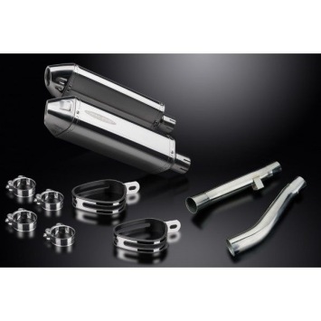 Delkevic slip-on kit Tri-Oval RVS 320mm zonder e-keur - XJR1300/SP (1998-2007)