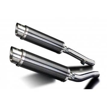 Delkevic slip-on kit Round Carbon 350mm zonder e-keur - XJR1300/SP (1998-2007)