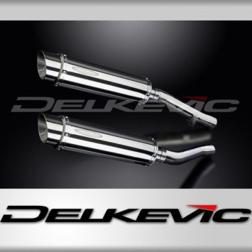 Delkevic slip-on kit Round RVS 350mm zonder e-keur - XJR1300/SP (1998-2007)