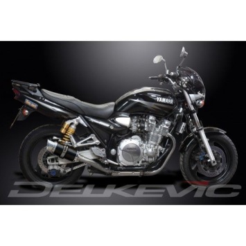 Delkevic slip-on kit Round Carbon 200mm zonder e-keur - XJR1300 (2004-2006)