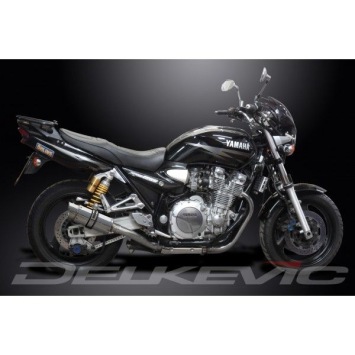 Delkevic slip-on kit Round RVS 200mm zonder e-keur - XJR1300 (2004-2006)