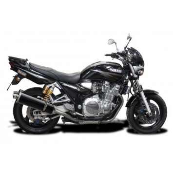 Delkevic slip-on kit Oval Carbon 450mm zonder e-keur - XJR1300 (2004-2006)