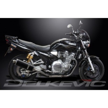Delkevic slip-on kit Oval Carbon 350mm - XJR1300 (2004-2006)