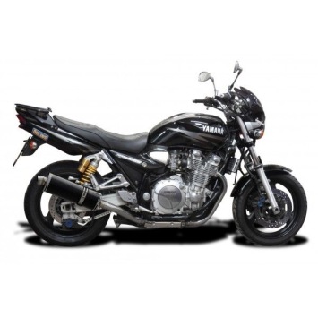 Delkevic slip-on kit Oval Carbon 350mm - XJR1300 (2004-2006)