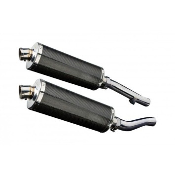 Delkevic slip-on kit Oval Carbon 350mm - XJR1300 (2004-2006)