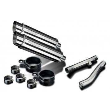 Delkevic slip-on kit Round RVS 350mm zonder e-keur - XJR1300 (2004-2006)