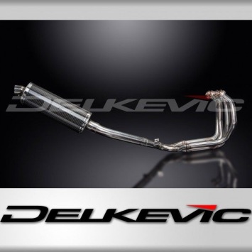 Delkevic volledig systeem Oval Carbon 350mm - FZR600R FOXEYE (1994-1996)