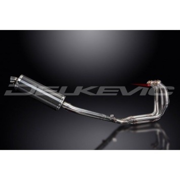 Delkevic volledig systeem Oval Carbon 350mm - FZR600R FOXEYE (1994-1996)