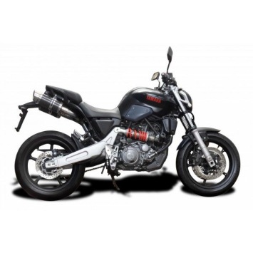 Delkevic slip-on kit Round Carbon 200mm zonder e-keur - MT-03 (2005-2015)