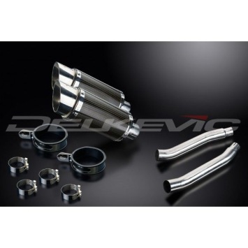 Delkevic slip-on kit Round Carbon 200mm - TDM900 (2002-2013)