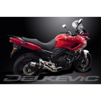 Delkevic slip-on kit Round Carbon 200mm - TDM900 (2002-2013)