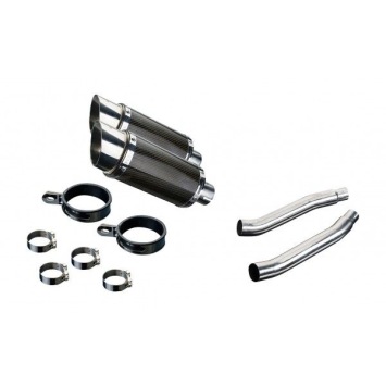 Delkevic slip-on kit Round Carbon 200mm - TDM900 (2002-2013)