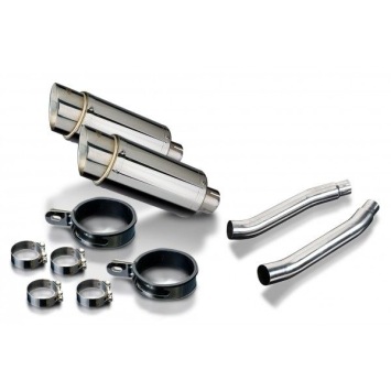 Delkevic slip-on kit Round RVS 200mm - TDM900 (2002-2013)