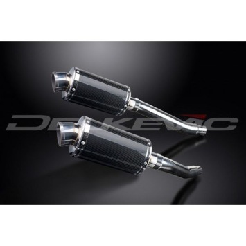 Delkevic slip-on kit Oval Carbon 225mm zonder e-keur - TDM900 (2002-2013)