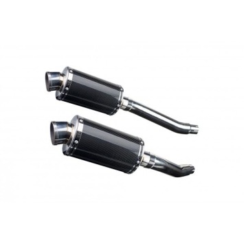 Delkevic slip-on kit Oval Carbon 225mm zonder e-keur - TDM900 (2002-2013)