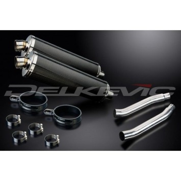 Delkevic slip-on kit Oval Carbon 450mm - TDM900 (2002-2013)