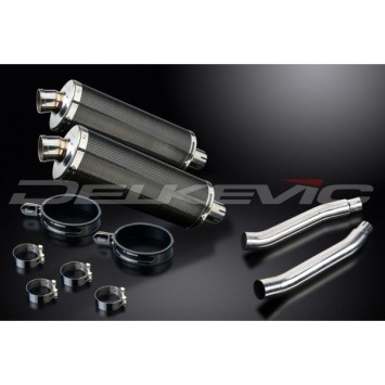 Delkevic slip-on kit Oval Carbon 350mm - TDM900 (2002-2013)