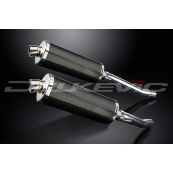 Delkevic slip-on kit Oval Carbon 350mm - TDM900 (2002-2013)
