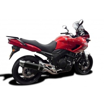 Delkevic slip-on kit Round Carbon 350mm zonder e-keur - TDM900 (2002-2013)