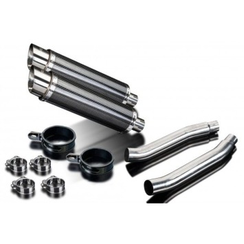 Delkevic slip-on kit Round Carbon 350mm zonder e-keur - TDM900 (2002-2013)