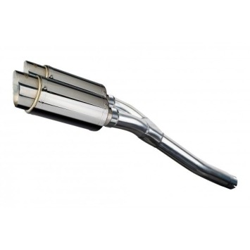 Delkevic slip-on kit Round RVS 200mm zonder e-keur - FZ6 (NKD/ FAIRED) (2004-2010)