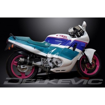 Delkevic volledig systeem Round Carbon 200mm zonder e-keur - CBR600F (1987-1990)